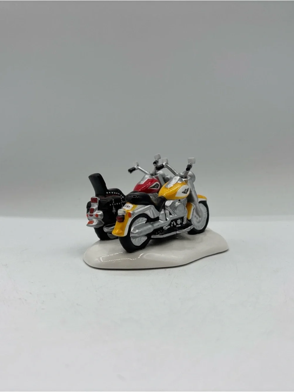 Department 56 1996 Vintage Original Snow Harley Davidson Fat Boy & Softail 54900
